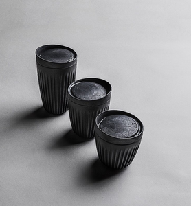 HUSKEE Cup and Lid - Charcoal - Made By Ethereal